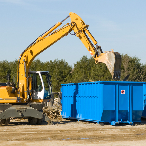 what size residential dumpster rentals are available in South Taft California